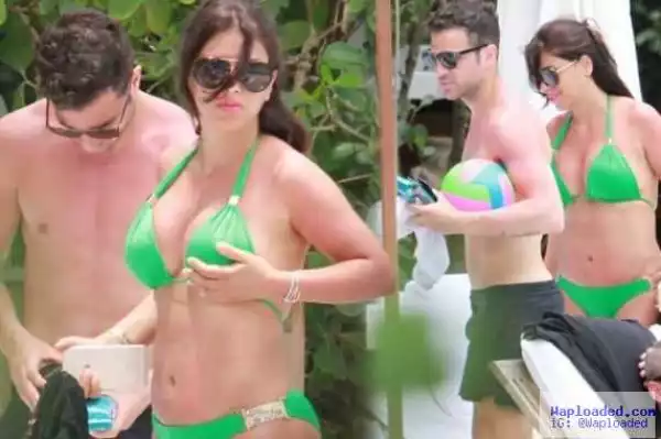 Photos: Chelsea player, Cesc Fabregas, chills out with his his sexy girlfriend in Miami 